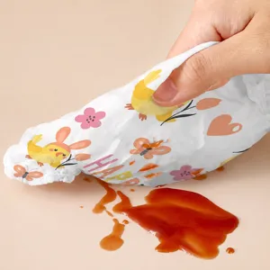 Disposable non-woven kids cartoon waterproof sleeves practical cleaning wipe main view