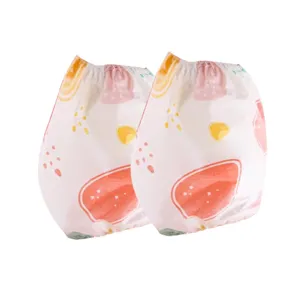 Disposable waterproof cartoon oversleeves for kids, cute fruit printed baby arm sleeves.