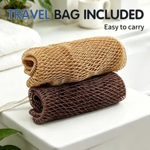 Red de Baño Africana Exfoliante Corporal Fregador Malla Esponja Ducha Toalla Larga Para Limpieza Profunda Piel Spa Mujeres Hombres