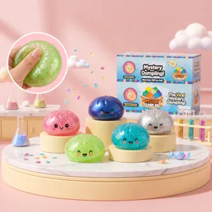 Jouet Squishy Pain Farci à Rebond Lent Créatif Expression Mignonne Simulation Brioche Vapeur Jouet Anti-Stress