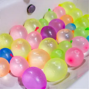 Colorful water balloons detail shot, quick fill latex balloons for summer outdoor water fight games.