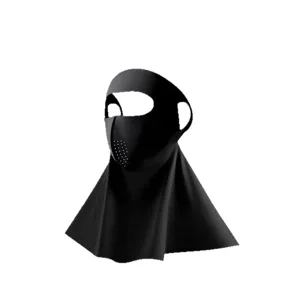 Masque Protection Solaire Visage Entier 3D Anti-UV Respirant Face-Kini Cou Noir Neuf