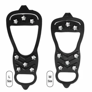 Outdoor Eisspitzen Schuhüberzüge mit Metallspitzen in M und L für Winter Schnee Wandern.