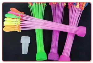 Quick fill water balloons bunch for summer outdoor water fight fun and fast party games.