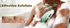 Esponja de baño africana para exfoliación corporal, limpieza profunda y piel suave.