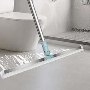 Balai magique en silicone multifonctionnel pour le sol avec long manche pour salle de bain.