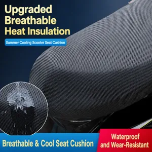 Housse de Siège pour Véhicule Électrique Universel Protection Solaire Imperméable Isolation Thermique Respirant Housse en Maille pour Moto
