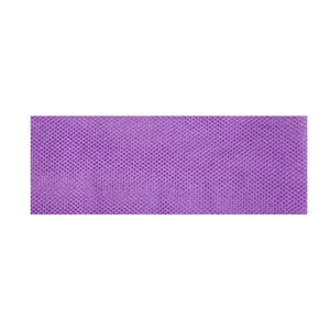 Premium purple nylon exfoliating bath net detail shot, durable and breathable mesh material.