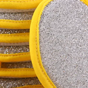 Double-sided cleaning sponge dishwashing block for kitchen non-stick pan household scouring pad