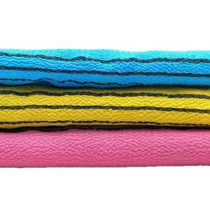 Chiffon de bain exfoliant coréen texturé gommage corporel ensemble de 3 pieces max