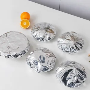 Tin foil bowl covers, aluminum foil food preservation fresh wraps, universal dish thermal covers.