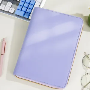 Macaron loser Blätter Ordner Notizbuch mit Reißverschluss multifunktionaler Organizer.