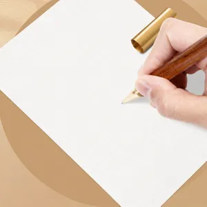 Premium wooden signature pen with metal accents, elegant business neutral pen for smooth writing.