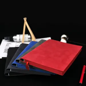Hardcover Business Notebook PU Leather Journal Office Work Diary Thickened Lined Paper Memo Book Daily Planner