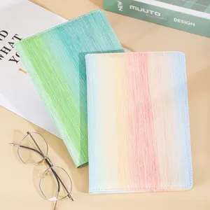 Carnet A5 dégradé mignon journal coloré planificateur esthétique rigide bloc-notes d'affaires