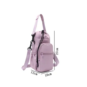 Multifunctional waterproof outdoor water bottle bag with strap, ideal for travel and cycling.