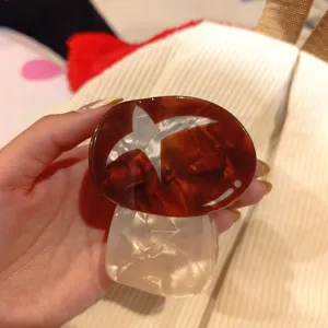 Cute mushroom hair claw clip acetate styling hair accessory for daily wear fashion women