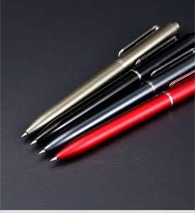 Penna a sfera a scatto in metallo logo personalizzato ufficio cancelleria affari regalo.
