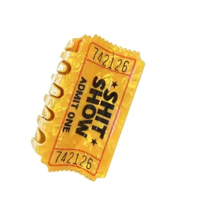 Lustige gelbe Ticket-Form Haarklammer Neuheit Haar-Accessoire fuer taegliches Styling.