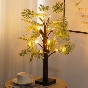 Lampe LED palmier feuille de bananier artificielle pour chambre décoration fêtes