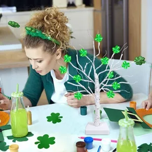 St. Patrick's Day LED Kleeblatt Baum Licht Innen Festliche Dekorative Atmosphäre Lampe