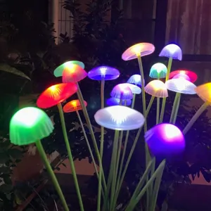 Solar Jellyfish Lights Outdoor Garden Waterproof LED Landscape Lighting Multicolor Warm Light Lawn Yard Pathway Decor Lamp