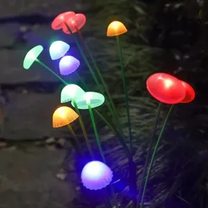 Solar LED mushroom garden light outdoor waterproof landscape lawn path ambient decorative lamp