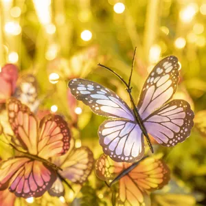 Solar Schmetterling Gartenleuchte wasserdichte LED dekorative Rasen Landschaft Lampe