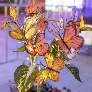 Solarbetriebene Schmetterling Gartenleuchte Outdoor wasserdicht LED Rasenlampe Deko