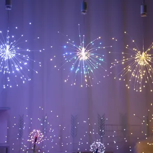 Catena luminosa fuochi d'artificio LED telecomando stella appendere decorazione festa