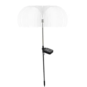 Lumière solaire de pelouse de jardin de fibre optique de méduse paysagère décorative.