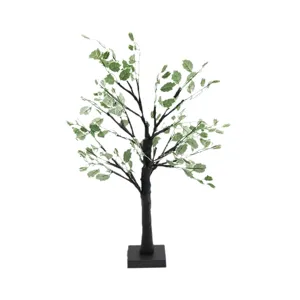 Arbre luminescent à feuilles vertes LED lampe décorative intérieure simulation arbre fête veilleuse