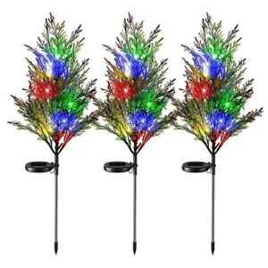 Lampes solaires de cèdre de jardin pelouse paysage décoration de Noël extérieur