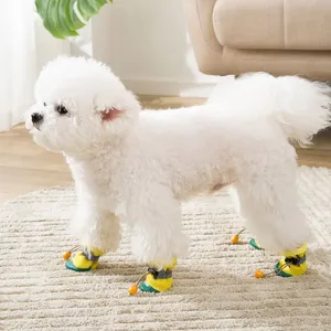 Scarpe morbide antiscivolo per piccoli cuccioli, protezione confortevole per zampe.