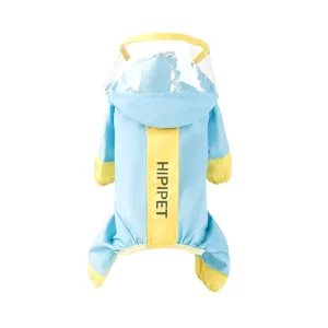 Waterdichte Hondenregenjas met Capuchon Reflecterende Vierbenige Huisdier Regenponcho Ademende Regenbekleding voor Kleine Middelgrote Honden