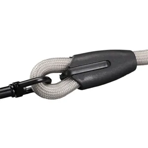 Nylon Hundeleine strapazierfähig Haustier Trainingsleine mit Metallkarabiner schwarz