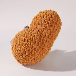 Gemütliches Häkel-Hähnchennugget Plüschtier, weiche Kuschelpuppe als Deko.