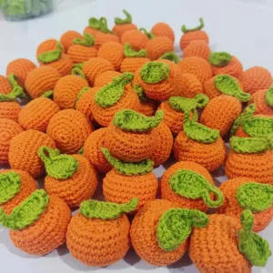 Handgehäkelte Orangen Anhänger Plüschspielzeug DIY Handwerk Zubehör Großhandel Bulk