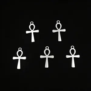 Mini Pendentif Croix Ankh en Acier Inoxydable Accessoires de Bijoux DIY Vente en Gros