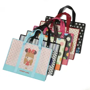 Bolso grande de no tejido laminado, bolsa de almacenamiento impermeable con un bonito diseño.