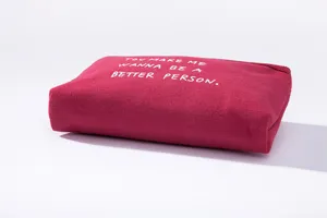 Canvas cosmetic bag with letter print, multi-functional zipper makeup pouch for travel daily use.