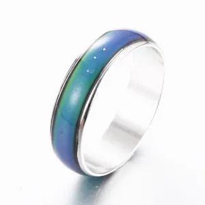 Modischer Mood Ring temperaturabhaengiger Farbwechselring Legierung Schmuck Grosshandel