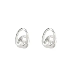 Silver hollow hip hop tooth caps vampire fangs grillz for men women Halloween party festival.