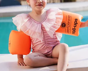 Braccioli da nuoto gonfiabili per bambini e adulti, manicotti PVC spessi roll-ups.