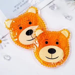 Cute bear gel bead ice pack for soothing face and eyes cooling relaxation therapy daily.