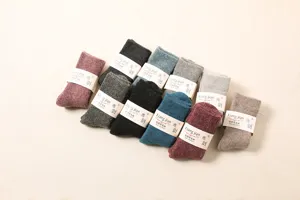 Winter warme Wolle Wadenstrümpfe für Damen und Herren, dicke Thermo-Fleece Socken, gemütlich.