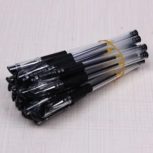 Set di penne gel nere 0.5mm scrittura liscia ufficio scuola cancelleria penne studenti.