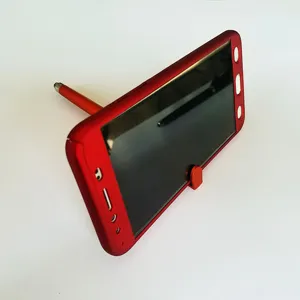 Creative Multifunctional Phone Stand Stylus Ballpoint Pen Desktop Promotional Gift Red
