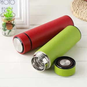 304 Stainless Steel Vacuum Flask Portable Insulated Water Bottle Business Straight Thermal Cup For Outdoor Travel