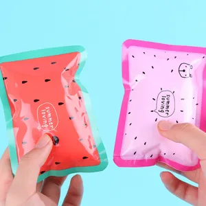Poche de glace de voyage portable d'été dessin animé, sac de compression de fruits mignons.